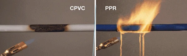 So sánh CPVC với PPR: Chống cháy tốt hơn